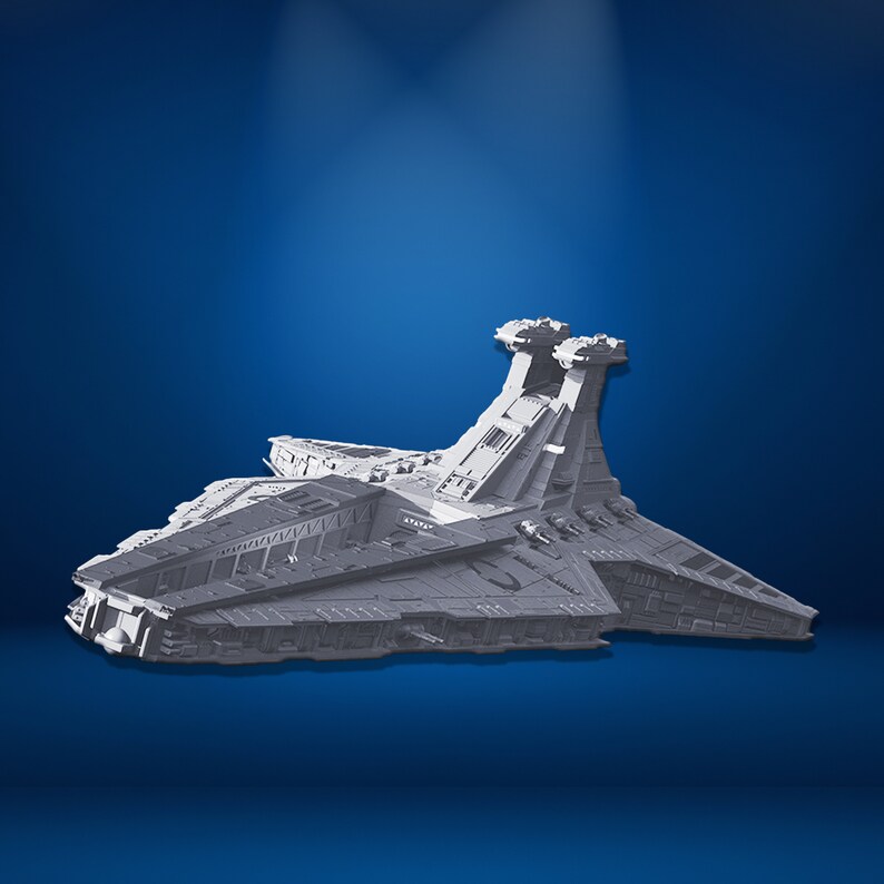 Venator Class Star Destroyer 3D Model Print Files Venator Etsy