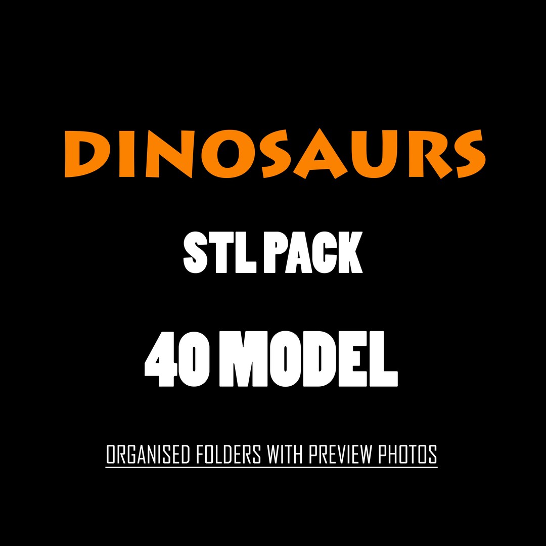 Dinosaurs STL Bundle, Dinosaurs STL Pack, Dinosaurs 3D Model Pack ...