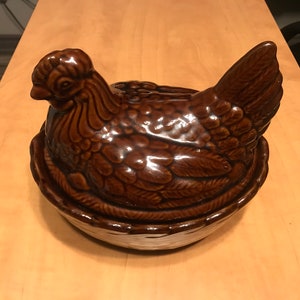 Very Rare Vintage Rosenthal Netter Taiwan Large Ceramic Hen on Nest image 1