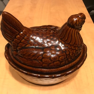 Very Rare Vintage Rosenthal Netter Taiwan Large Ceramic Hen on Nest image 8