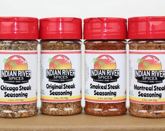 Steak Seasoning gift set by Indian River Spices (4-Pack of our best selling Steak Seasonings)