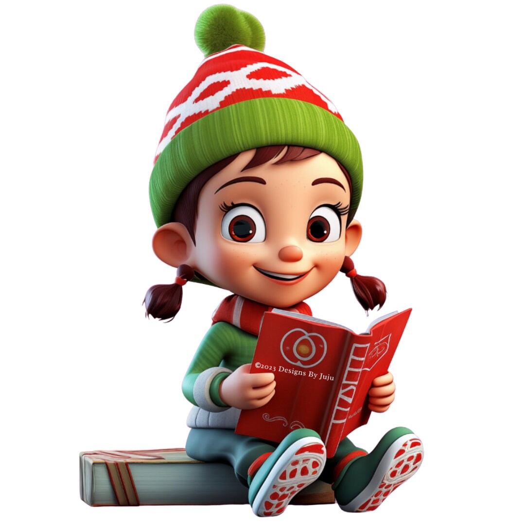 Reading Sticker / Die Cut / Free Shipping / Christmas Sticker Etsy