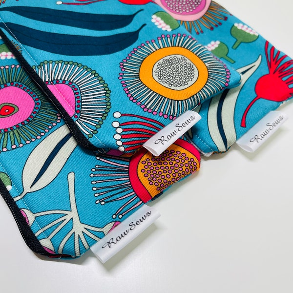 Zipper Pouch Coin Purse Handbag Travel Accessories Holder Apple Air Pod Case Aussie Bush Print Themed Bag Gift for Her