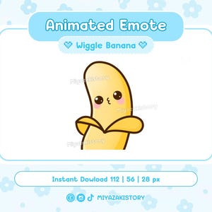 Animated Banana Dance Emote | Wiggle Emotes | Kawaii  Emote | cute emotes | Twitch Emote Funny | Crazy Emote | Ready to use