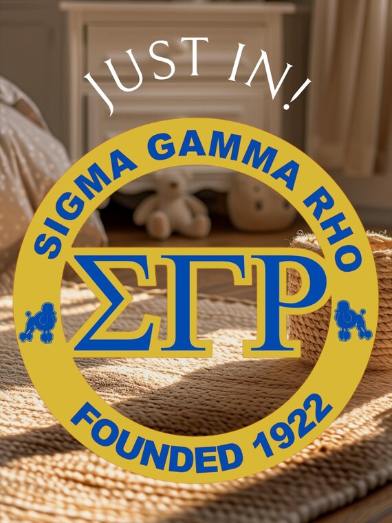 24 Inch Custom SIGMA GAMMA RHO Ring Wooden Wall-mounted Art.