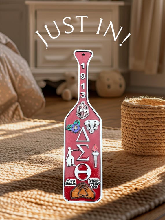 24 Inch Custom Delta Sigma Theta Wallart Paddle Wide