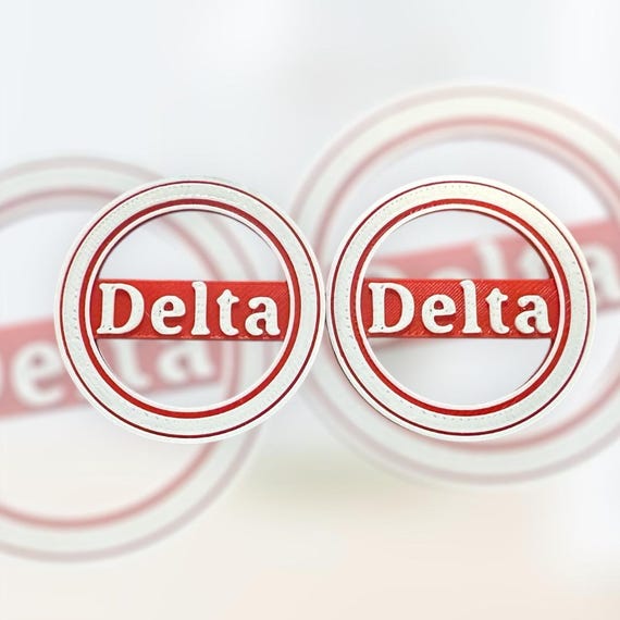 Round Delta  Earring Set