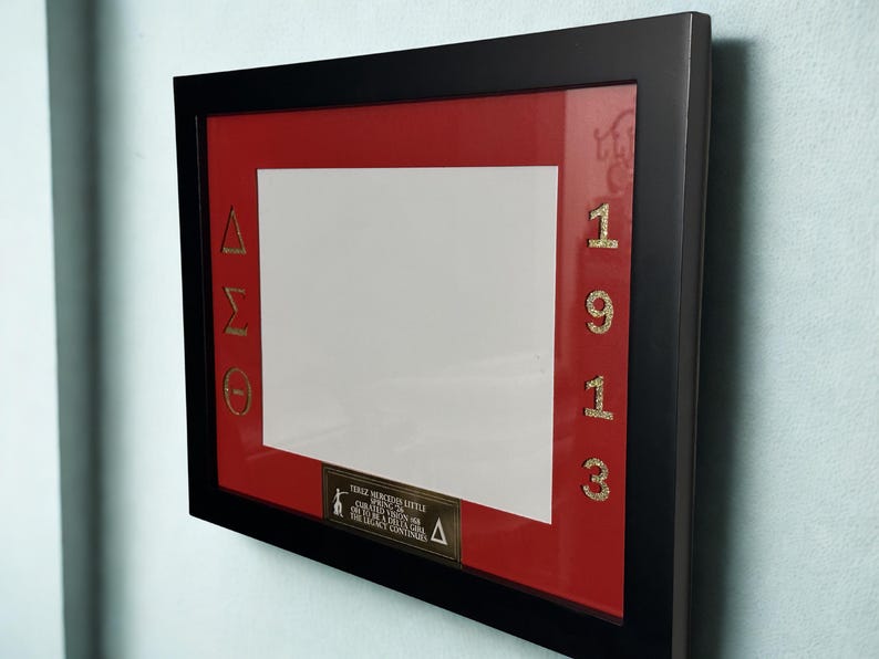 Custom Fraternity/sorority Membership Certificate Frame. - Etsy