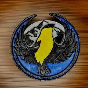 3d WA state Rebel Bird pin