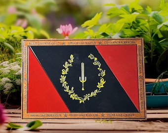 African American Heritage vlag houten muurgemonteerd kunst.