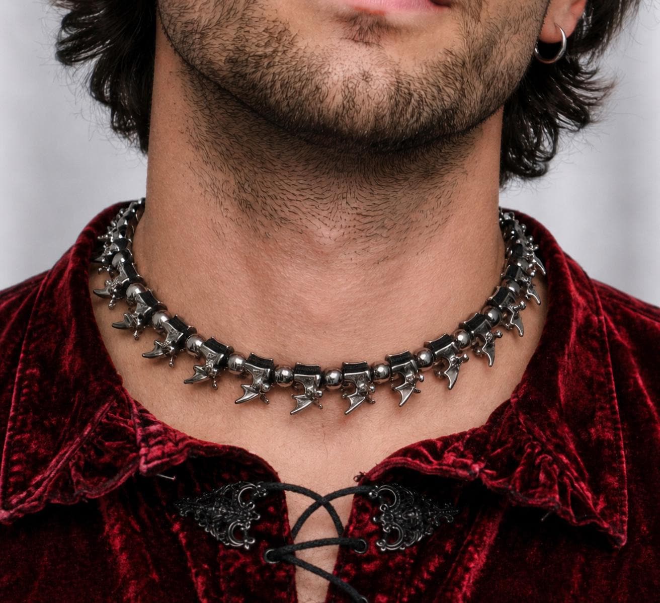 Metal Spine Necklace - Etsy