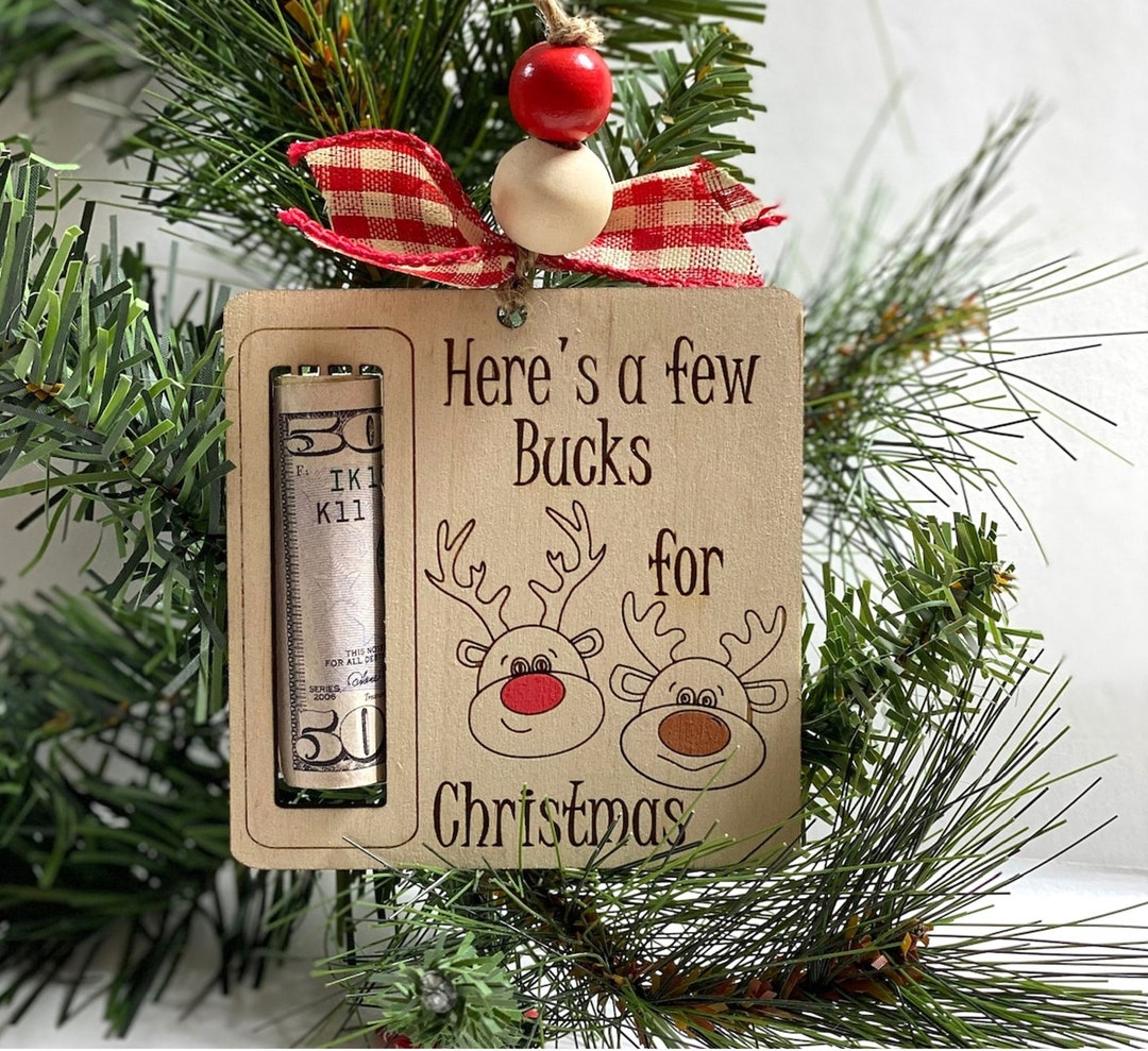 Money Holder Christmas Ornament Heres A Few Bucks for Etsy Canada