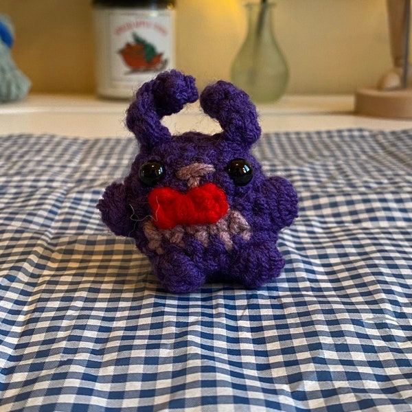 crocheted bonnie | five nights at freddy’s amigurumi | crochet bunny | crochet fnaf | amigurumi desk buddy | crocheted video game character