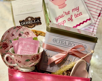 Gourmet Tea Gift Box,  Mother’s Day gift, grandmother’s gift, sister gift, mothers day, birthday tea box, tea set, tea lover, friend gift