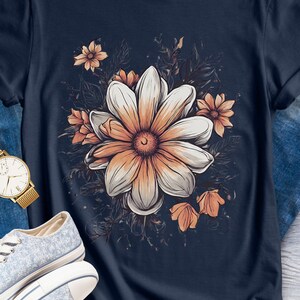 Cottagecore Wildflower Shirt Floral Shirt Gift Birthday Gift For Her Nature Lover Gift Flower Graphic Shirt Garden Lover Gift Floral Graphic
