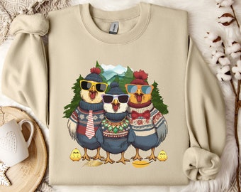 Chicken Sweatshirt, Mom Chicken Shirt, Farm Chicken Shirt, Gift For Mom, Love Chickens Shirt, Farm Shirt, Sweatshirt For Mom, Chickens