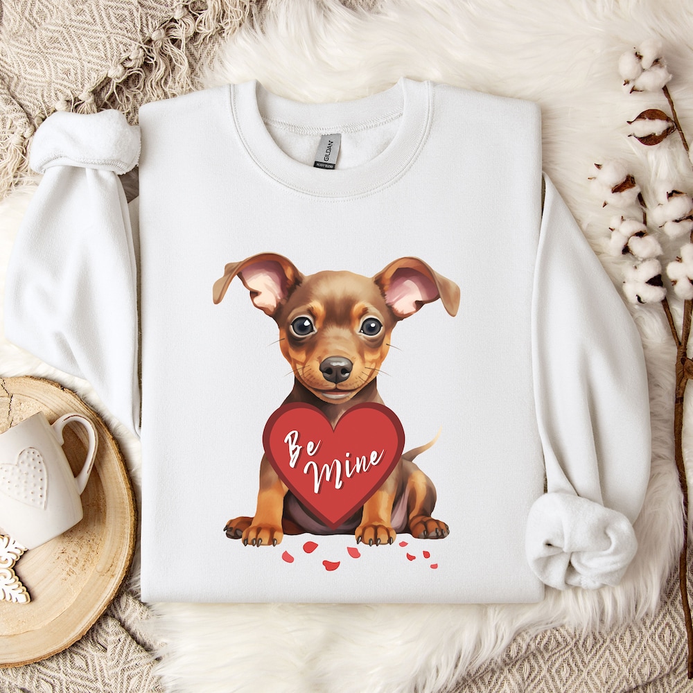 Be Mine Puppy Love Valentine'S Day Shirt, Valentine'S Day Gift, Valentine'S Day Dog Shirt, Valentine Dog Shirt, Cute Puppy Shirt For Her Onlytee