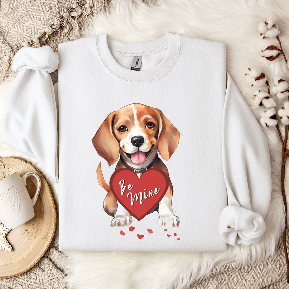 Be Mine Puppy Love Valentine'S Day Shirt, Valentine'S Day Gift, Valentine'S Day Dog Shirt, Valentine Dog Shirt, Cute Puppy Shirt For Her Onlytee
