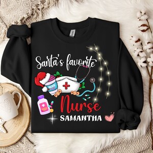 Personalized Nurse Sweatshirt, Custom RN Sweater, Nurse Gift, Registered Nurse Christmas, Nursing Sweatshirt, Nurse Life, Nurse Grad Gift