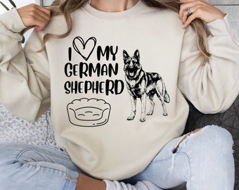 Chemise de maman berger allemand : t-shirt graphique personnalisé de race de chien