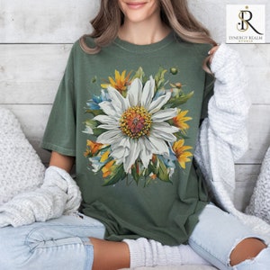 Wildflower & Sunflower Shirt • Summer Floral Graphic Tee • Boho Nature Inspired T-Shirt • Gift for Her