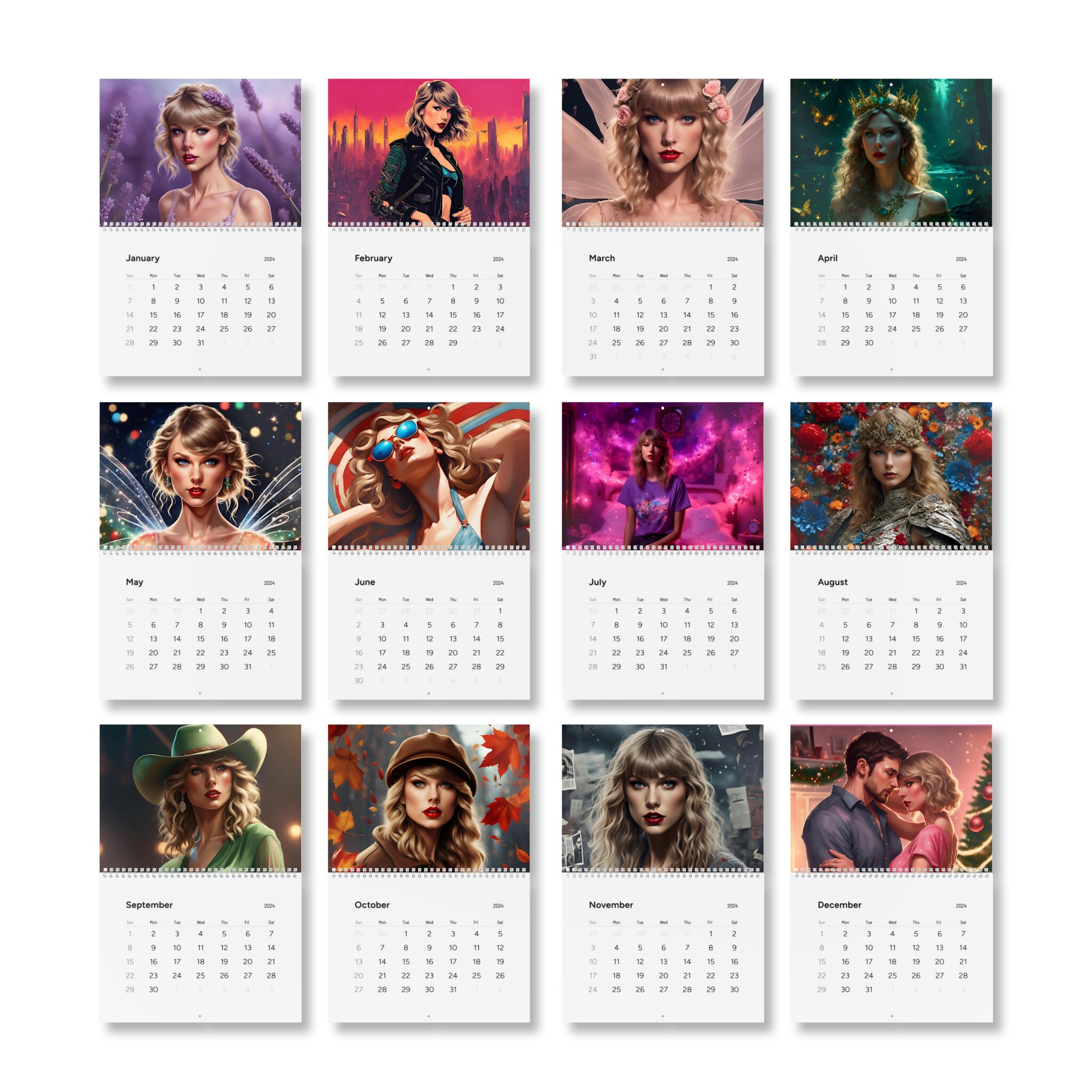 Standard Wall Calendar (2024), Taylor 2024 Calendar sold by Loella ...