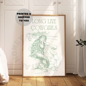 Coastal Cowgirl Wall Art Newspaper Print Wall Art, New York - Inspire Uplift