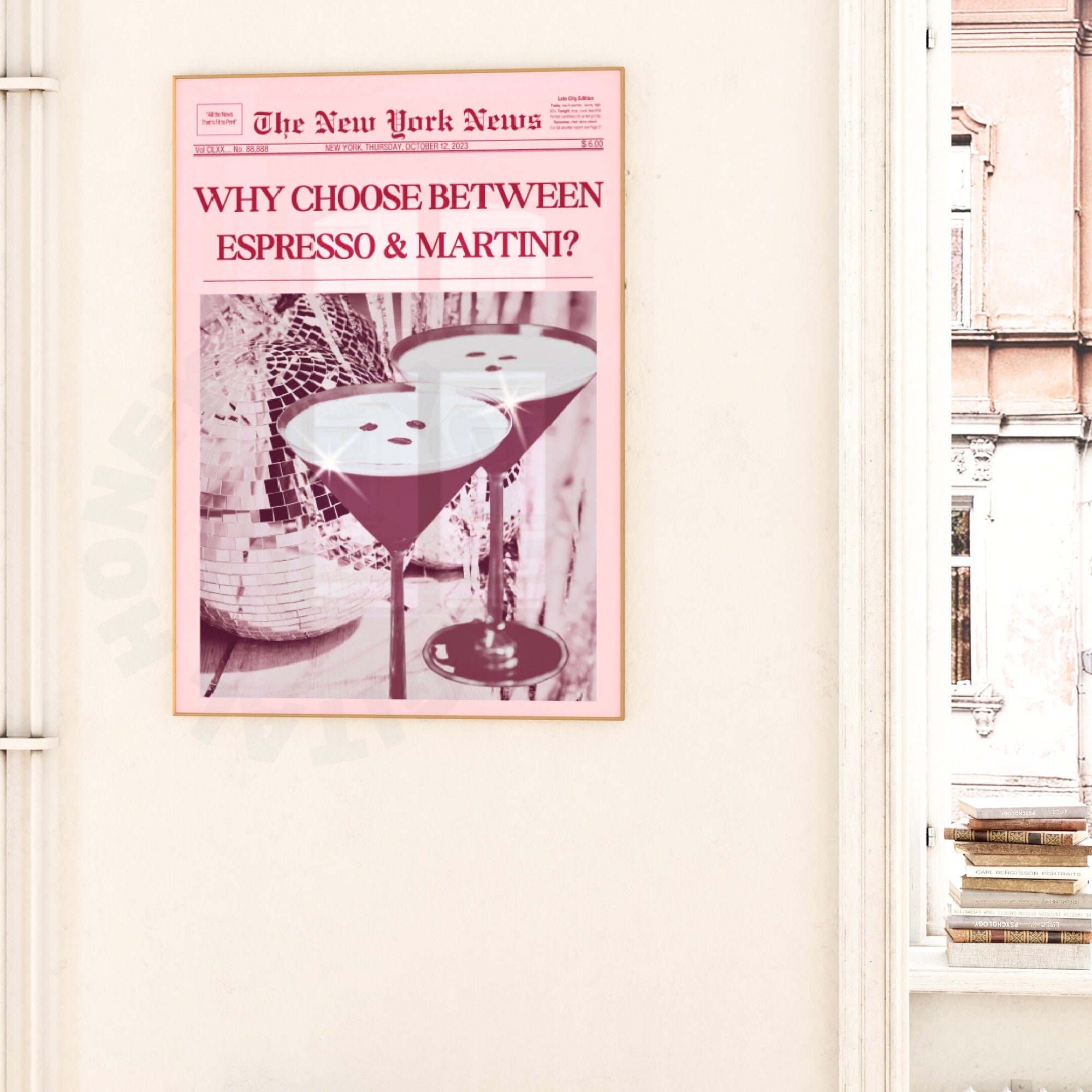 Trendy Newspaper Digital Print, Why Choose Between Espresso & Martini