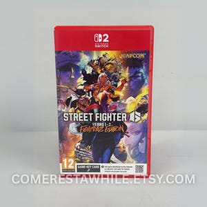 Street Fighter 6: Years 1-2 Fighters Edition Switch 2 Sleeve Slip cover Artwork, Game Replacement Cover, Custom Box Cover