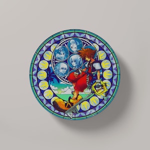 Kingdom Hearts Glass Coaster - Sora