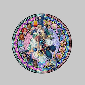 Kingdom Hearts Glass Coaster - All Characters