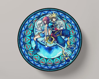 Kingdom Hearts Glass Coaster - Sora & Kairi