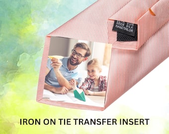 Custom Photo Iron On Tie Transfer 5Pcs Personalised Tie Patch Wedding Tie Memorial