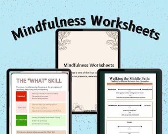 Mindfulness Cheat Sheet DBT ACT Etsy