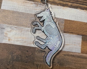 Canine Skeleton Keychain