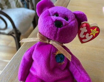 Beanie Babies &#39;Millenium&#39; Original 1999 first edition with errors * Black Friday Deal
