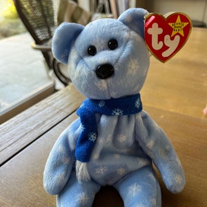Original Beanie Babies 1999 HOLIDAY TEDDY (TM), 1st edition, with errors, rare **Black Friday Deal!!