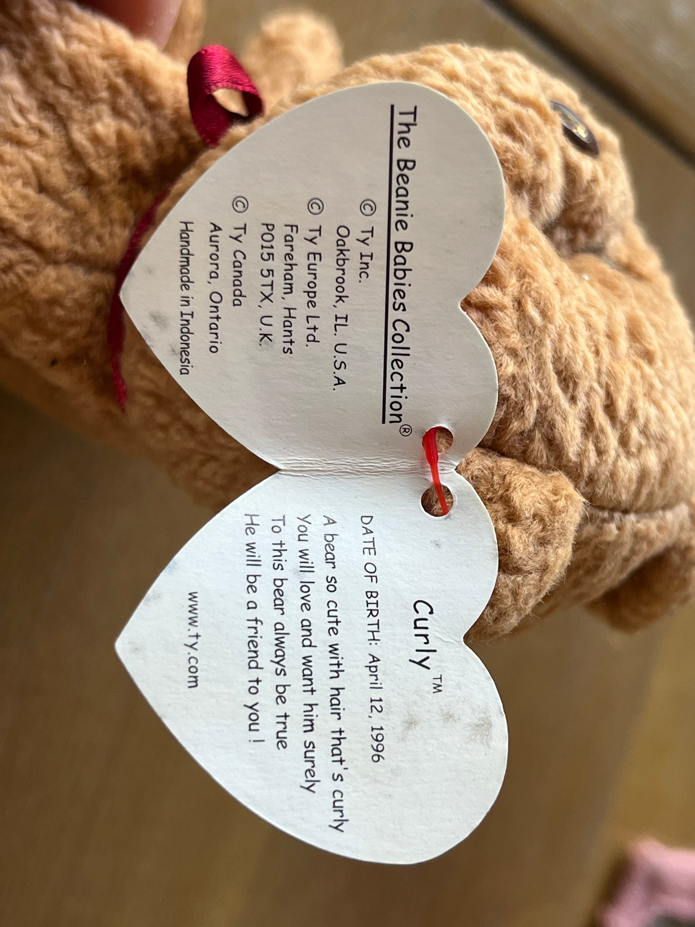 Beanie Babies 'curly' 1996 With Errors, Original Etsy