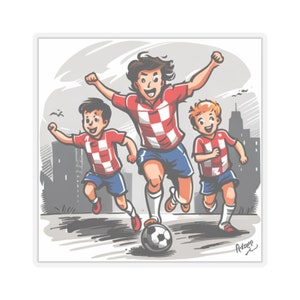 Croatia EURO 2024 Soccer Kids Sticker