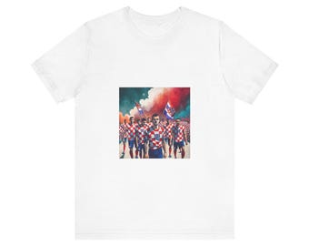 Croatia Soccer Unisex Jersey Short Sleeve Tee