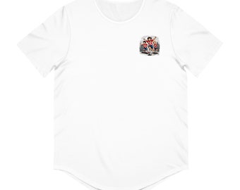 Camiseta con dobladillo curvo para hombre de Croacia Soccer Fan Gear