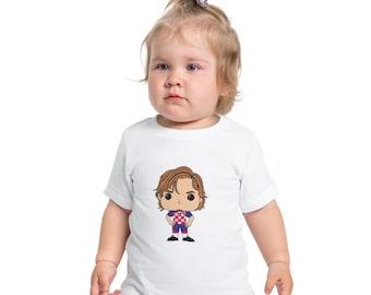 Luka Croatia Soccer Baby Short Sleeve T-Shirt