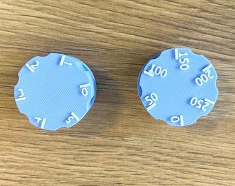 Set of 2 IKEA Duktig Rotary Knobs for Toy Kitchen - Stove and Oven Knobs for Play Kitchen - Montessori Upgrade - Personalize Duktig Kitchen