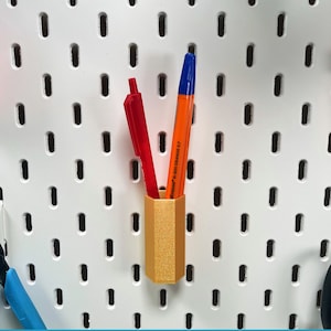 Skadis Mini Bins - Universal Skadis Organizers - Skadis Stift, Pinsel, Werkzeuge, etc. Halter - 12 Farben - IKEA Skadis Pegboard Kompatibel