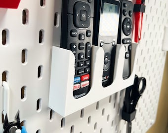 Remote Holder for IKEA Skadis - Uppsel Remote Control Holder - Pegboard Remote Storage - Skadis Accessories - Wall remote control holder