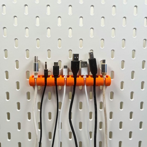 Cable Organizer for IKEA Skadis Uppsel Cable Hanger Pegboard