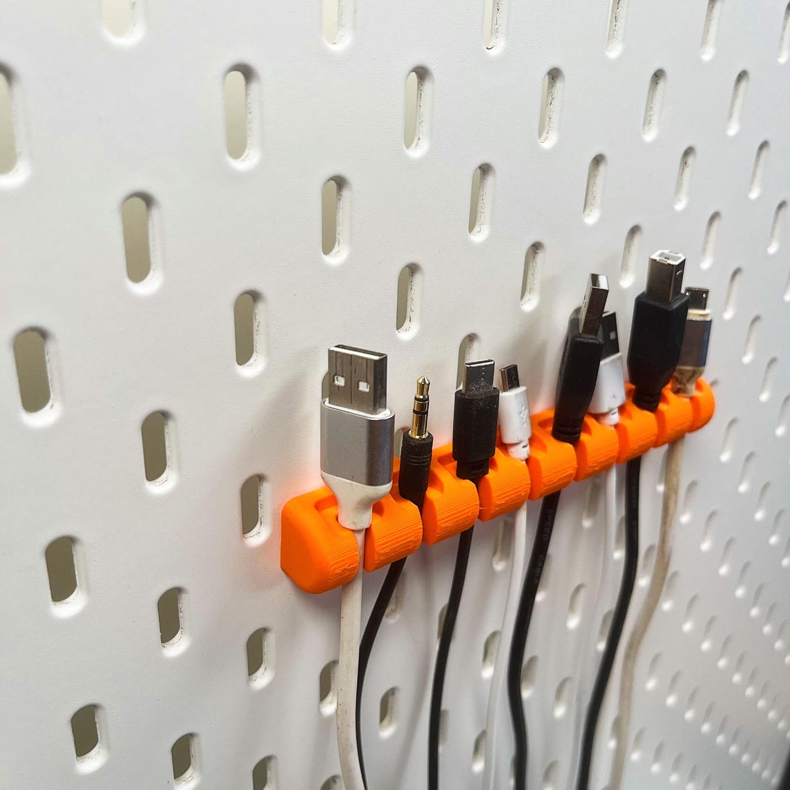 Cable Organizer for IKEA Skadis - Uppsel Cable Hanger - Pegboard Cable ...
