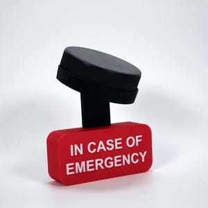 In Case of Emergency Ice Hockey Puck Display Case - Gift for Ice Hockey Player - Hockey Puck Holder - Sports Memorabilia Gift -End Of Season
