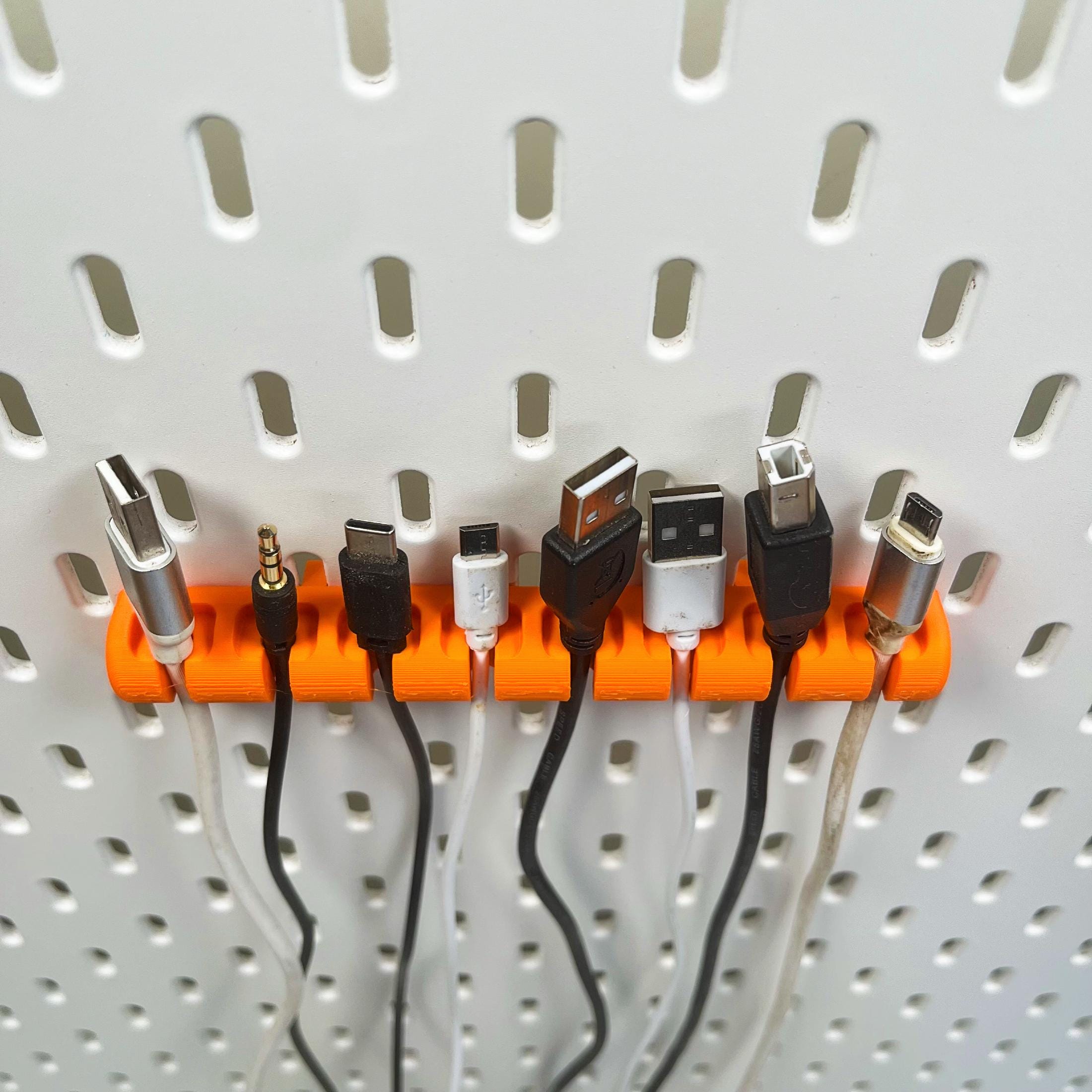 Cable Organizer for IKEA Skadis - Uppsel Cable Hanger - Pegboard Cable ...