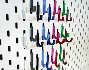 IKEA Skadis Hooks - 6-Pack, Multi-Style Pegboard Accessory